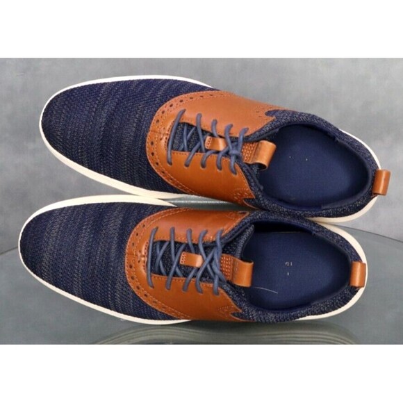 Cole Haan Grand Tour Men\'s Knit Oxfords Casual Shoes Size 8 Blue Tan main image 12